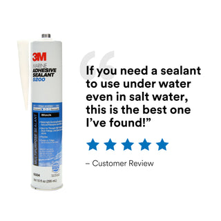 3M Marine Adhesive Sealant 5200, Black, 295 mL Cartridge