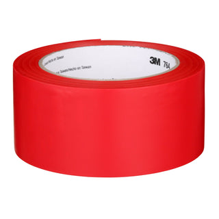 3M General Purpose Vinyl Tape 764, Red, 2 in x 36 yd, 5 mil, 24 Roll/Case