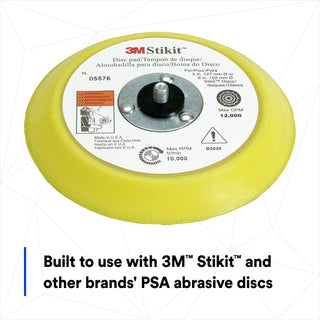 3M Stikit Disc Pad 05576, Blue, 6 in x 3/4 in 5/16-24 External, 10 percase