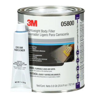 3M Lightweight Body Filler, 05800, 1 qt