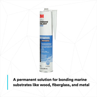 3M Marine Adhesive Sealant 5200, Mahogany, 295 mL Cartridge