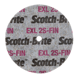 Scotch-Brite EXL Unitized Wheel, XL-UW, 2S Fine, 3 in x 1/2 in x 1/4in