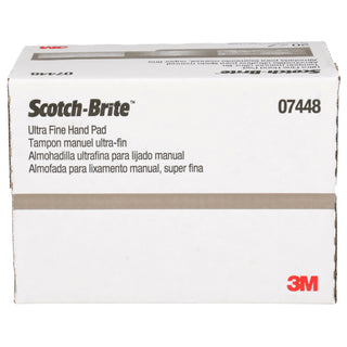 Scotch-Brite Hand Pad 7448, HP-HP, SiC Ultra Fine, Gray, 6 in x 9 in