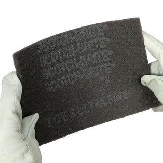 Scotch-Brite Hand Pad 7448, HP-HP, SiC Ultra Fine, Gray, 6 in x 9 in