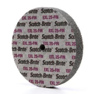 Scotch-Brite EXL Unitized Wheel, XL-UW, 2S Fine, 6 in x 1 in x 1/2 in