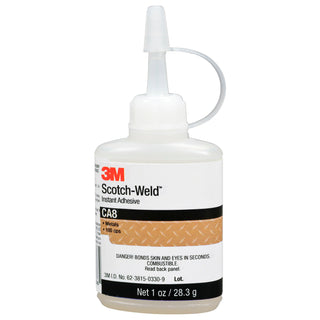 3M Scotch-Weld Instant Adhesive CA8, Clear, 1 fl oz