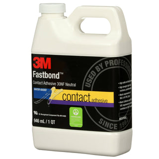 3M Fastbond Contact Adhesive 30NF, Neutral, 1 Quart Can