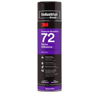 3M Pressure Sensitive Spray Adhesive 72, Blue, 24 fl oz Can (Net Wt17.3 oz)