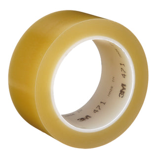 3M Vinyl Tape 471, Transparent, 1 1/2 in x 36 yd, 5.2 mil