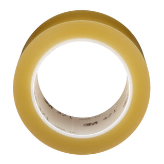 3M Vinyl Tape 471, Transparent, 1 1/2 in x 36 yd, 5.2 mil