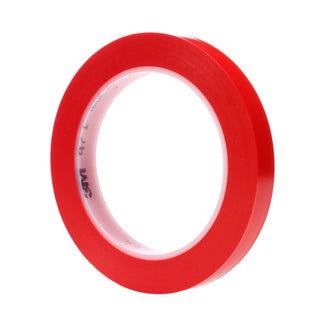 3M Vinyl Tape 471, Red, 3/8 in x 36 yd, 5.2 mil