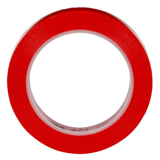 3M Vinyl Tape 471, Red, 3/4 in x 36 yd, 5.2 mil