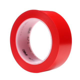 3M Vinyl Tape 471, Red, 1 1/2 in x 36 yd, 5.2 mil