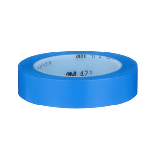 3M Vinyl Tape 471, Blue, 1 in x 36 yd, 5.2 mil