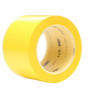 3M Vinyl Tape 471, Yellow, 3 in x 36 yd, 5.2 mil