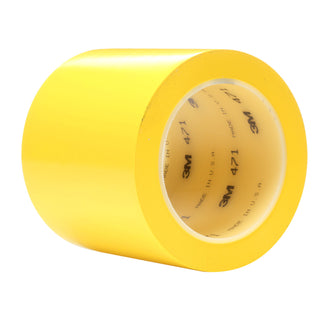 3M Vinyl Tape 471, Yellow, 4 in x 36 yd, 5.2 mil