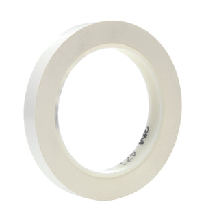 3M Vinyl Tape 471, White, 1/2 in x 36 yd, 5.2 mil