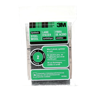 3M Synthetic Steel Wool Pads, 10116NA, #2 Medium, 2 in x 4 in