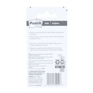 Post-it® Dividing Tabs 686-PLOY, 2 in. x 1.5 in. (50.8 mm x 38 mm)