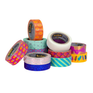 Scotch® Expressions Washi Tape C314-BLU, .59 in x 393 in (15 mm x 10 m)Blue