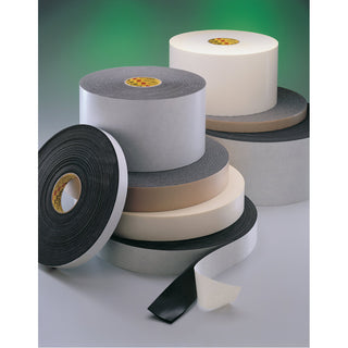 3M Urethane Foam Tape 4116, Natural, 2 in x 36 yd, 62 mil, 6 rolls percase