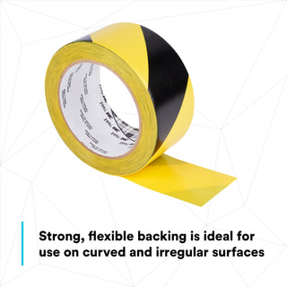 3M Safety Stripe Vinyl Tape 766, Black/Yellow, 3 in x 36 yd, 5 mil, 12 Roll/Case