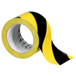 3M Safety Stripe Vinyl Tape 766, Black/Yellow, 3 in x 36 yd, 5 mil, 12 Roll/Case