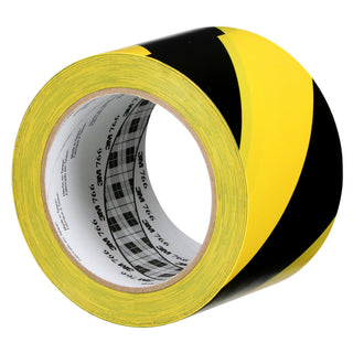 3M Safety Stripe Vinyl Tape 766, Black/Yellow, 3 in x 36 yd, 5 mil, 12 Roll/Case