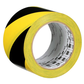 3M Safety Stripe Vinyl Tape 766, Black/Yellow, 3 in x 36 yd, 5 mil, 12 Roll/Case