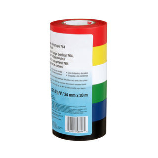 3M General Purpose Vinyl Tape 764, Color Coding Pack