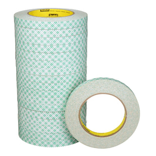 3M Double Coated Paper Tape 410M, Natural, 1/2 in x 36 yd, 5 mil