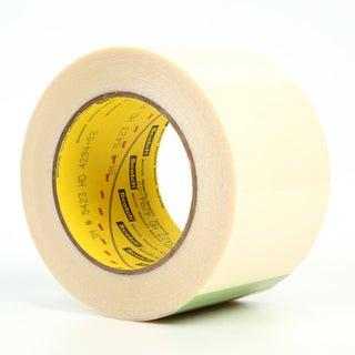 3M UHMW Film Tape 5423, Transparent, 3 in x 18 yd, 12 mil, 3 rolls percase