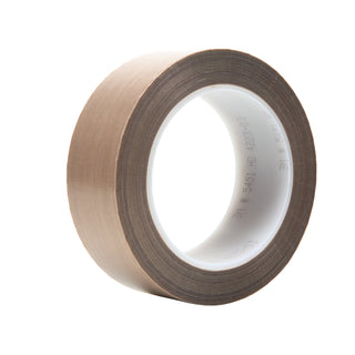 3M PTFE Glass Cloth Tape 5451, Brown, 1 1/2 in x 36 yd, 5.6 mil