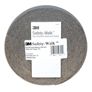 3M Safety-Walk Slip-Resistant Medium Resilient Tapes & Treads 370,Gray