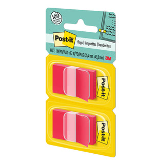 Post-it® Flags 680-RD2, 1 in. x 1.7 in. (2.54 cm x 4.31 cm) Red, 2-pk