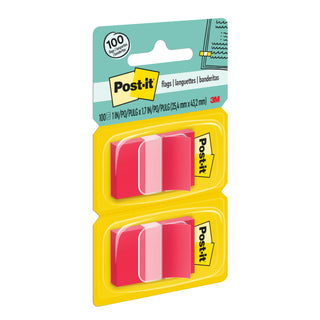 Post-it® Flags 680-RD2, 1 in. x 1.7 in. (2.54 cm x 4.31 cm) Red, 2-pk