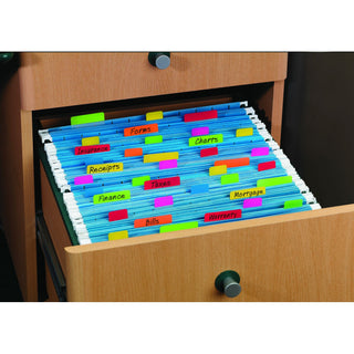 Post-it® Durable Tabs 686-PGO, 1 in. x 1.5 in. Pink, Green, Orange 24cs