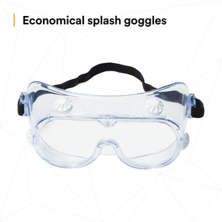 3M Safety Splash Goggle 334, 40660-00000-10, Clear Lens