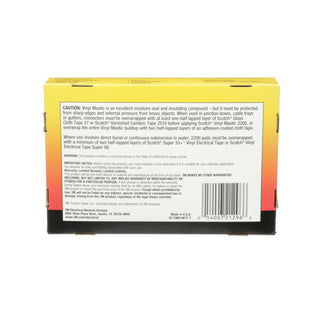 Scotch® Vinyl Mastic Pad 2200, 3-1/4 in x 4-1/2 in, Black, 10pads/carton