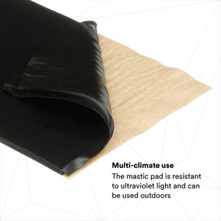 Scotch® Vinyl Mastic Pad 2200, 6-1/2 in x 4-1/2 in, Black, 10pads/carton