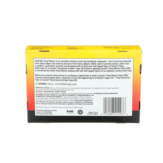 Scotch® Vinyl Mastic Pad 2200, 6-1/2 in x 4-1/2 in, Black, 10pads/carton