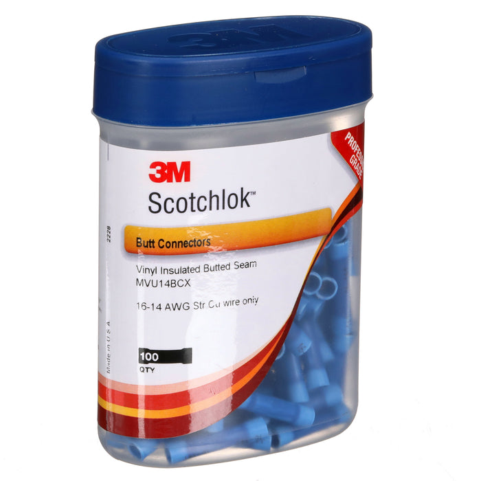3M Scotchlok Butt Connector Vinyl Insulated, MVU14BCX