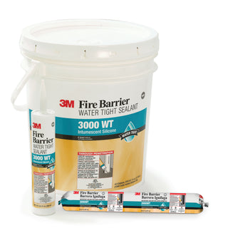 3M Fire Barrier Water Tight Sealant 3000WT, Gray, 20 fl oz SausagePack