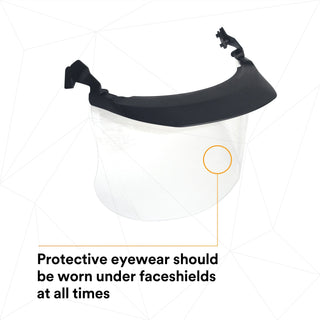 3M Clear Acetate MultiVisor Faceshield System V4D-10P