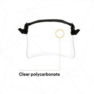 3M Clear Polycarbonate MultiVisor System V4F-10P