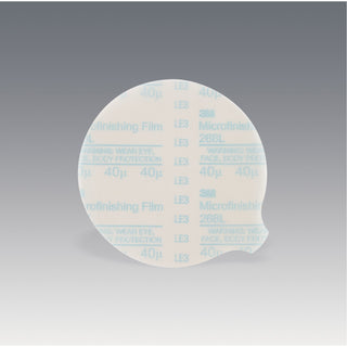 3M Microfinishing PSA Film Disc 268L, 40 Mic 3MIL, Type D, 5 in x NH,Die 500X