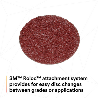 3M Cubitron II Roloc Fibre Disc 982C, 36+, TR, Red, 3 in, Die R300V,
50/Carton