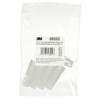 3M OEM Seam Sealer Tip, 08202, 3/8 in, Rounded, 6 per bag, 6 bags percase