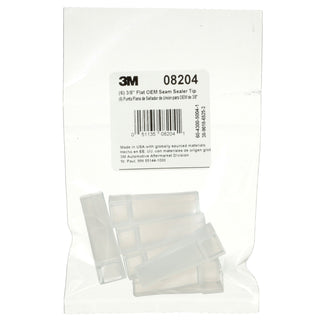 3M OEM Seam Sealer Tip, 08204, 3/8 in, Flat, 6 per bag