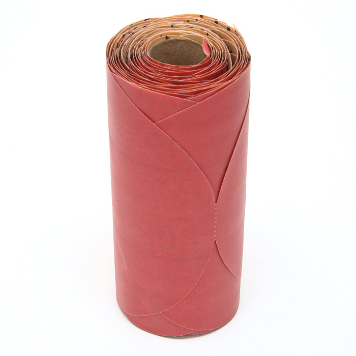 3M Red Abrasive Stikit Disc, 01105, 6 in, P800 grade, 100 discs per
roll